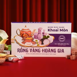 Bánh đậu xanh hương vị khoai môn Rồng Vàng Hoàng Gia