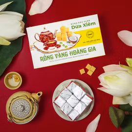 Bánh đậu xanh hương vị dừa Rồng Vàng Hoàng Gia