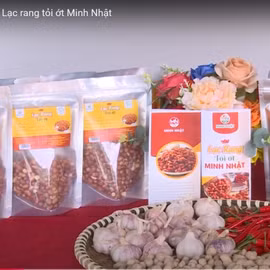 Lạc rang cháy tỏi ớt Minh Nhật