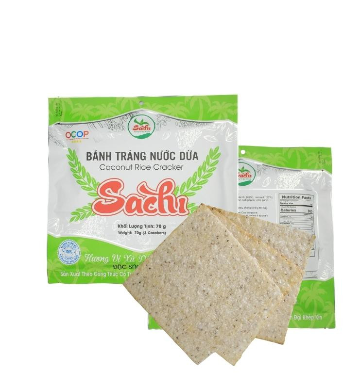 Bánh tráng nước cốt dừa Sachi