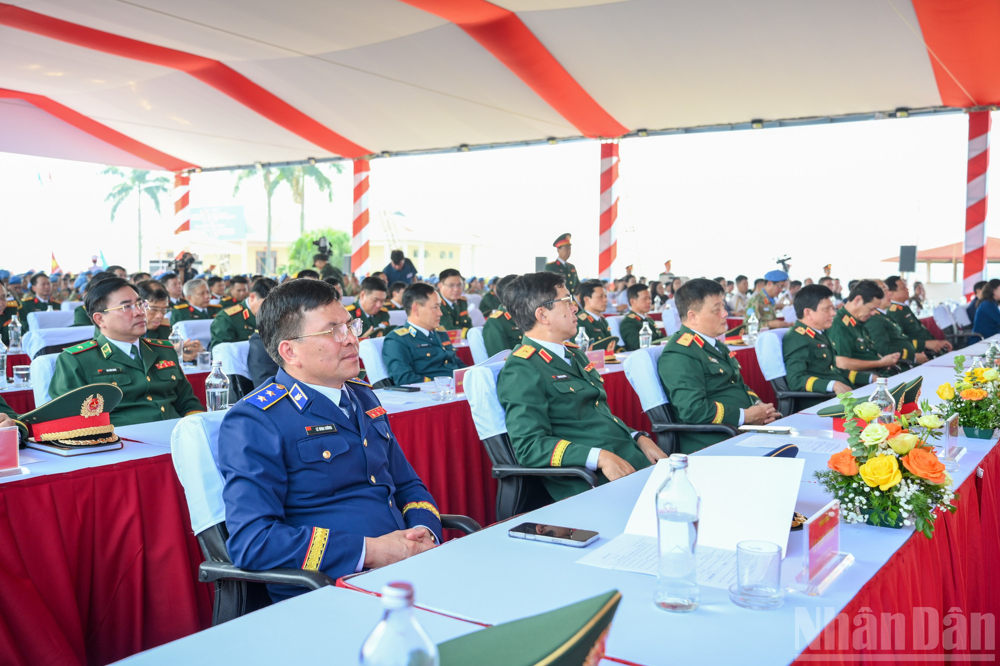 Các đại biểu tại lễ xuất quân.