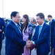 Lễ tiễn Thủ tướng Phạm Minh Chính và Phu nhân kết thúc chuyến tham dự Hội nghị Thượng đỉnh G20 tại Nam Phi. (Ảnh: Dương Giang-TTXVN)