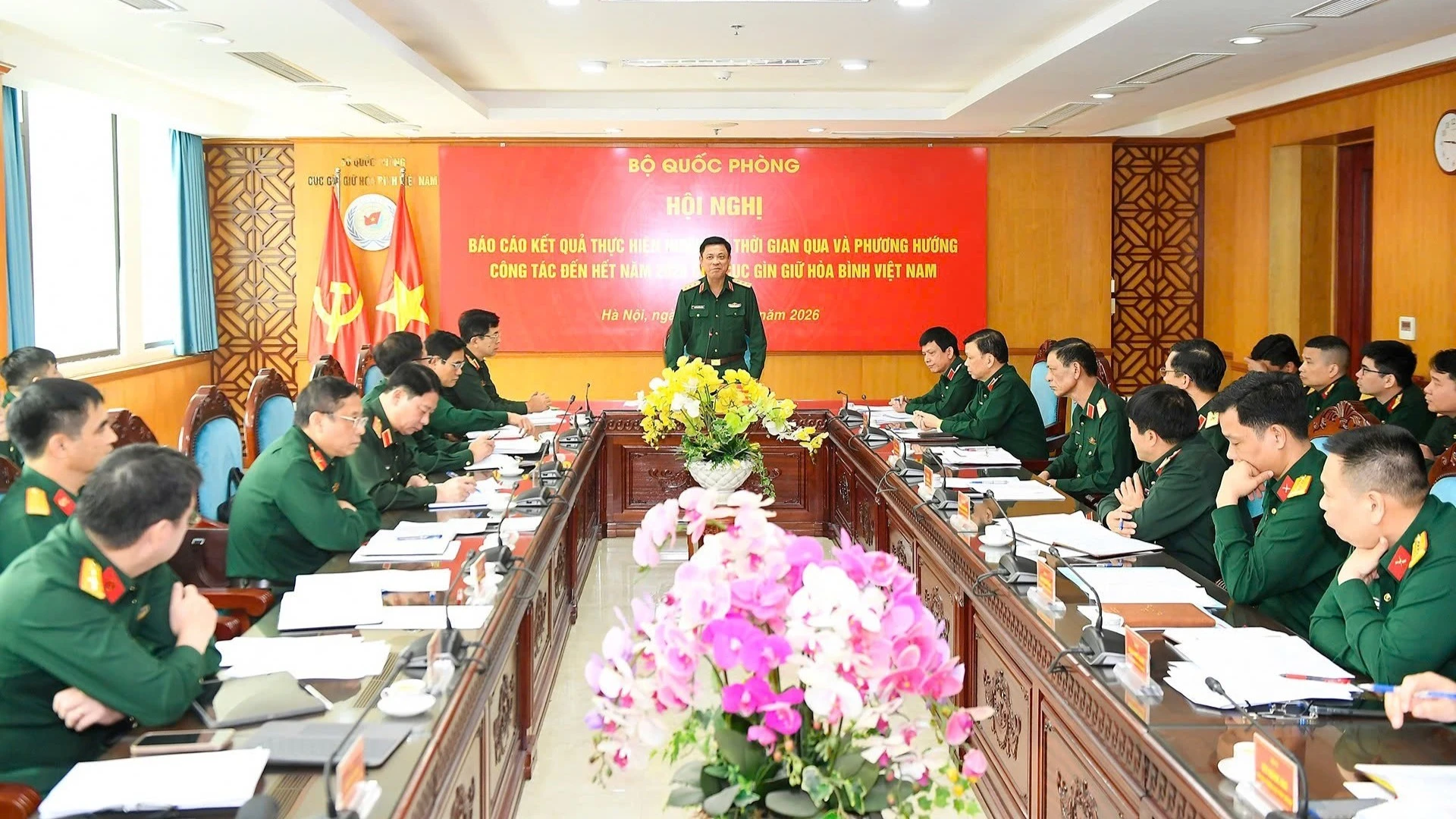 Thượng tướng Nguyễn Trường Thắng chỉ đạo hội nghị về gìn giữ hòa bình Liên hợp quốc