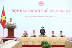 Họp báo Chính phủ thường kỳ. (Ảnh: VGP)