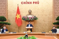 Thủ tướng Chính phủ Phạm Minh Chính chủ trì Phiên họp Chính phủ chuyên đề về các Nghị định hướng dẫn Nghị quyết số 222/2025/QH15 của Quốc hội về thành lập của Trung tâm tài chính quốc tế tại Việt Nam. (Ảnh: Trần Hải)