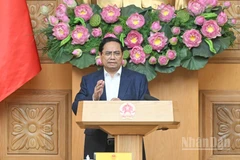 Thủ tướng Chính phủ Phạm Minh Chính chủ trì cuộc họp rà soát, đẩy nhanh tiến độ triển khai "Chiến dịch Quang Trung" thần tốc xây dựng lại, sửa chữa nhà cửa cho người dân vùng bị thiên tai. (Ảnh: Trần Hải)