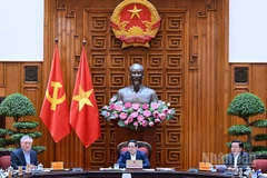 Thủ tướng Phạm Minh Chính chủ trì cuộc họp của Thường trực Chính phủ. (Ảnh: TRẦN HẢI)