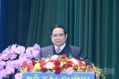 Thủ tướng Chính phủ Phạm Minh Chính phát biểu ý kiến chỉ đạo tại Hội nghị tổng kết công tác năm 2025, triển khai nhiệm vụ năm 2026 của ngành tài chính. (Ảnh: TRẦN HẢI)