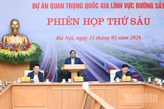 Thủ tướng Chính phủ Phạm Minh Chính chủ trì Phiên họp thứ sáu Ban Chỉ đạo. (Ảnh: TRẦN HẢI)