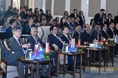 Thủ tướng Chính phủ Phạm Minh Chính và các quan chức, đại biểu dự Hội nghị Quan chức Cao cấp số ASEAN (ADGSOM) lần thứ 6 và các Hội nghị liên quan. (Ảnh: Trần Hải)