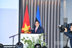 Thủ tướng Chính phủ Phạm Minh Chính phát biểu ý kiến tại Diễn đàn Doanh nghiệp Việt Nam-Estonia (Ảnh: THANH GIANG). 