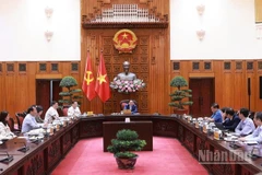 Thủ tướng Phạm Minh Chính chủ trì cuộc họp của Thường trực Chính phủ. (Ảnh: Trần Hải)