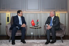 Thủ tướng Chính phủ Phạm Minh Chính hội kiến Quốc vương Jordan Abdullah II bin Al-Hussein. (Ảnh: Nhật Bắc/VGP)