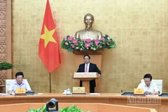 Thủ tướng Chính phủ Phạm Minh Chính chủ trì Phiên họp thứ 20 của Ban Chỉ đạo. (Ảnh: TRẦN HẢI)