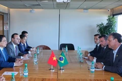Thủ tướng Chính phủ Phạm Minh Chính tiếp Bộ trưởng Nông nghiệp Brazil Carlos Fávaro. (Ảnh: VGP/Nhật Bắc)