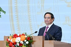 Thủ tướng Chính phủ Phạm Minh Chính phát biểu ý kiến tại hội nghị. (Ảnh: Trần Hải)