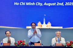 Thủ tướng Chính phủ Phạm Minh Chính chủ trì Hội nghị triển khai Nghị quyết của Quốc hội về Trung tâm tài chính quốc tế tại Việt Nam. (Ảnh: Thanh Giang)