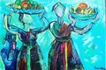 “Vào chùa”, Acrylic, 120x80cm.