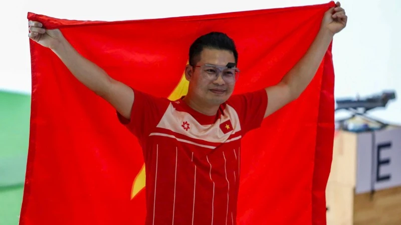 Vận động viên Hà Minh Thành.