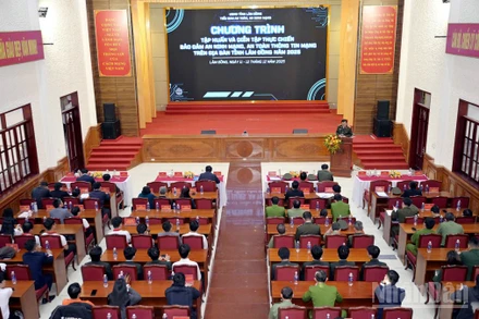 Quang cảnh Lễ bế mạc chương trình “Tập huấn và diễn tập thực chiến bảo đảm an ninh mạng, an toàn thông tin mạng trên địa bàn tỉnh Lâm Đồng năm 2025”.