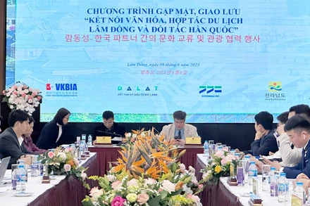 Chủ trì chương trình gặp mặt, giao lưu “Kết nối văn hóa, hợp tác du lịch: Lâm Đồng và đối tác Hàn Quốc”.