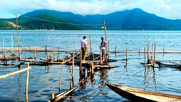 Đầm Cầu Hai - nơi đội vũ trang và nhân dân đã vượt đầm, đổ bộ lên tham gia cuộc khởi nghĩa giành chính quyền ở huyện đường Phú Lộc vào mùa thu Cách mạng Tháng Tám năm 1945.