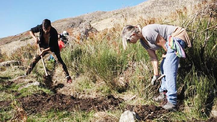 Người dân trong vùng cùng khôi phục hệ thống acequias. Ảnh: LE MONDE