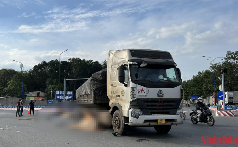 Hiện trường vụ tai nạn.