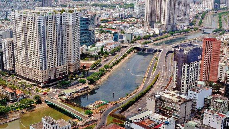 Một góc Thành phố Hồ Chí Minh ngày nay.