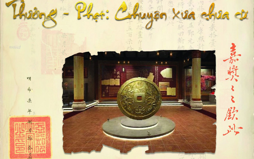 Triển lãm “Thưởng-Phạt: Chuyện xưa chưa cũ”. (Ảnh: Trung tâm Lưu trữ quốc gia I).