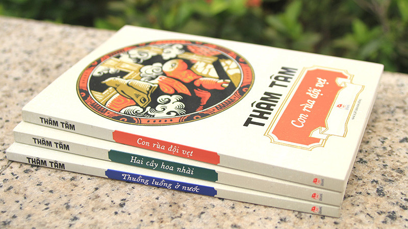 Bộ ba cuốn sách thiếu nhi của nhà thơ Thâm Tâm. (Ảnh: NXB Kim Đồng)