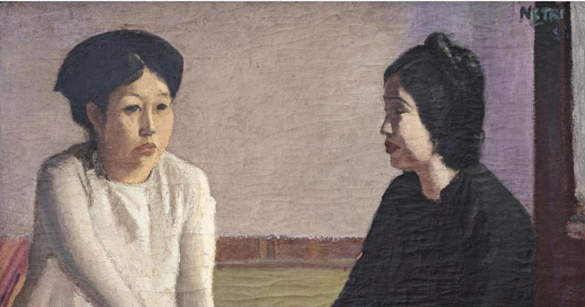 Bức "Le Trois Femmes" của danh họa Nguyễn Gia Trí.