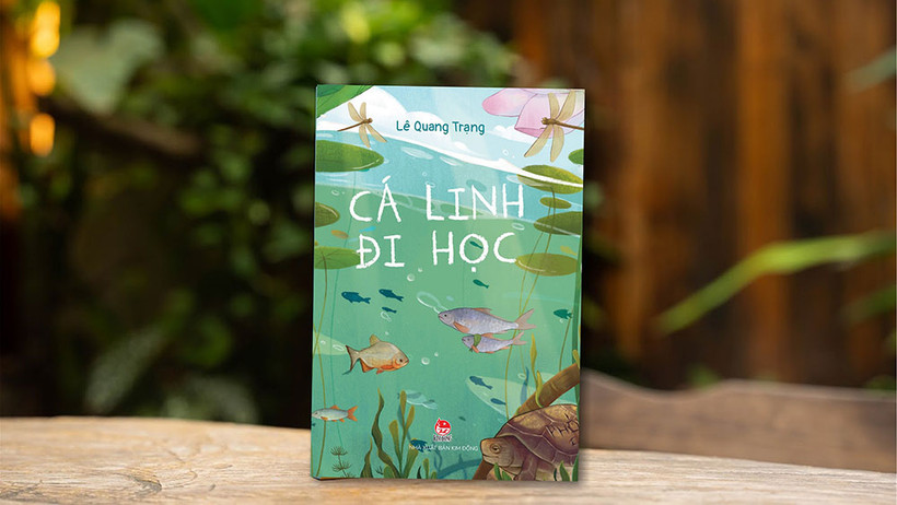 Cuốn "Cá Linh đi học" của tác giả Lê Quang Trạng. (Ảnh: Nhà xuất bản Kim Đồng)
