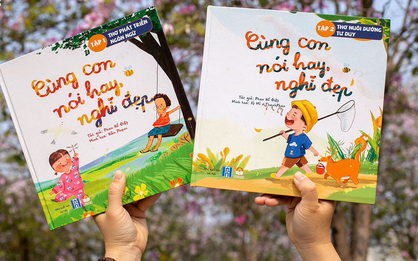 Bộ sách "Cùng con nói hay, nghĩ đẹp". (Ảnh: Lionbooks)