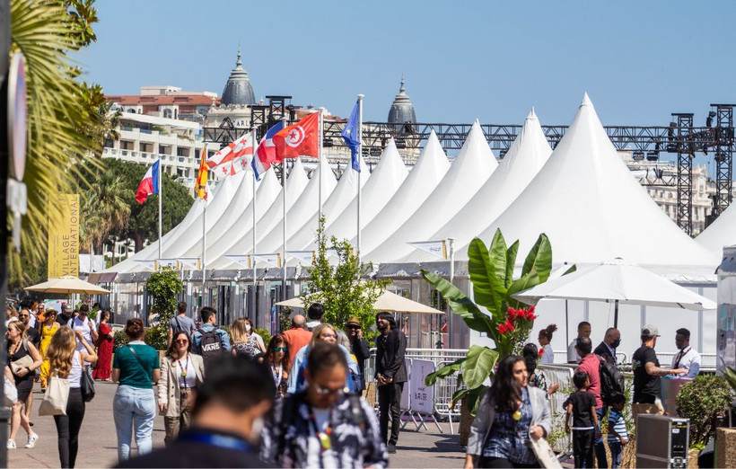 Sự kiện Chợ phim là một trong những hoạt động sôi động nhất của Liên hoan phim Cannes. (Ảnh: Đại sứ quán Pháp tại Việt Nam)
