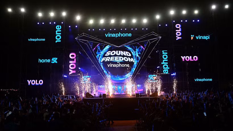 Sound Freedom by VinaPhone được tổ chức với quy mô đầu tư hoành tráng.