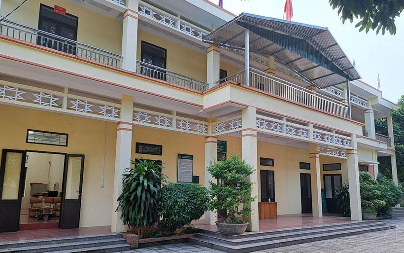 Trụ sở Ủy ban nhân dân xã Xuất Hóa.