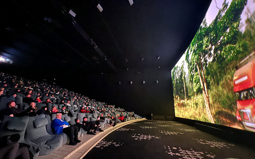 Phim "578-Phát đạn của kẻ điên được trình chiếu tại một liên hoan phim quốc tế". (Ảnh: Đoàn làm phim cung cấp)