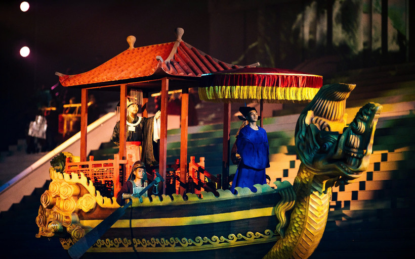 Tái hiện lịch sử Ninh Bình trong chương trình. (Ảnh: Nhà sản xuất cung cấp)