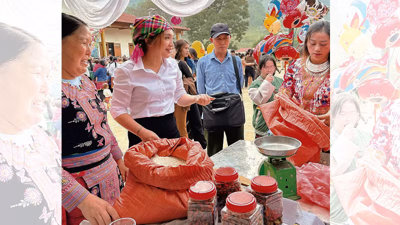 Các sản phẩm vùng cao Sơn La đã có mặt tại các hội chợ, gian hàng.