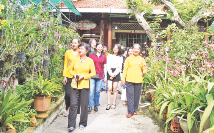 Một homestay tại cù lao An Bình, tỉnh Vĩnh Long.