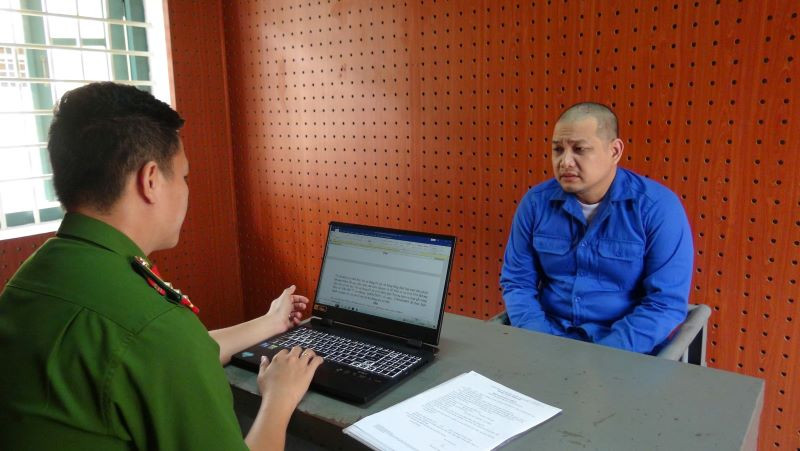 Đối tượng Muhama Kuba khai nhận toàn bộ hành vi phạm tội.