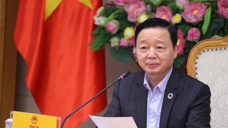 Phó Thủ tướng Trần Hồng Hà phát biểu chỉ đạo. (Ảnh: Văn Điệp/TTXVN)