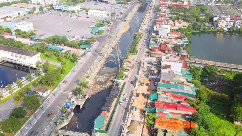 Dự án mở rộng đường Tam Trinh, quận Hoàng Mai, Hà Nội chậm trễ do vướng mắc trong công tác quy hoạch, giải phóng mặt bằng. 