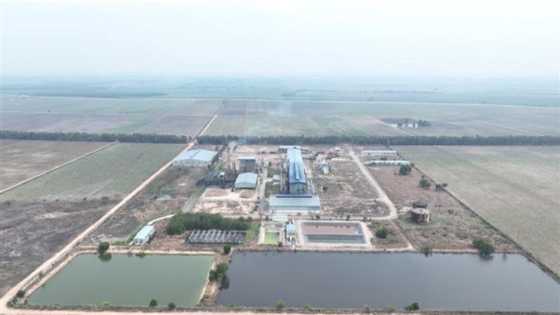 Toàn cảnh Nhà máy Ninh Điền - tâm điểm mới trong chiến lược hiện đại hóa ngành mía đường của TTC AgriS tại Tây Ninh, kỳ vọng đạt công suất 5.000 tấn/ngày vào năm 2030.
