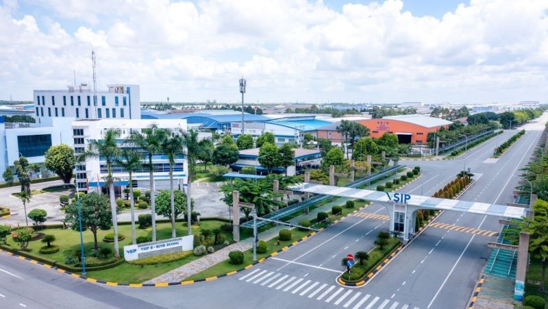 Một góc Khu công nghiệp Việt Nam-Singapore 2 tại tỉnh Bình Dương.