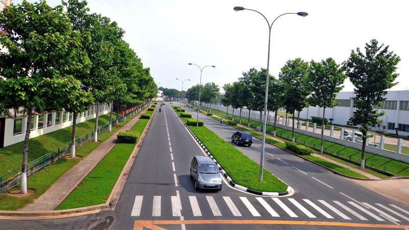 Một góc Khu công nghiệp Việt Nam-Singapore 1 (VSIP 1) tại tỉnh Bình Dương. 