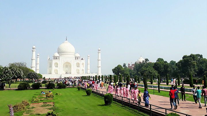 Khu lăng mộ Taj Mahal.