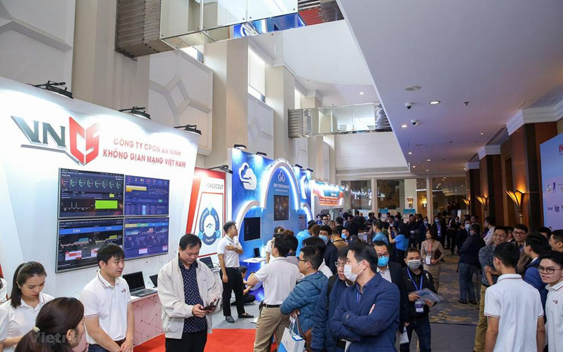 Quang cảnh Hội thảo-Triển lãm quốc tế Ngày An toàn thông tin Việt Nam 2020.