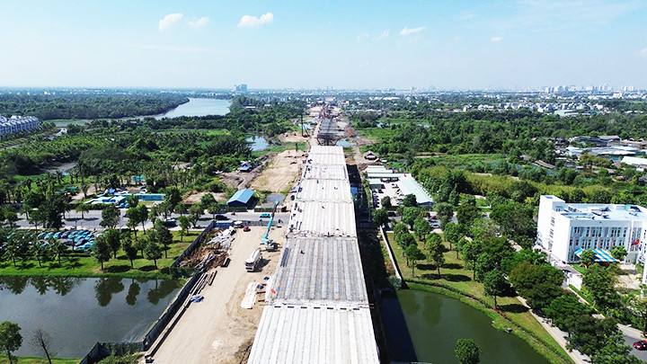 Đường vành đai 3 qua Thành phố Hồ Chí Minh. 